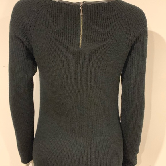 Knit dress with lured and leather trim - Picture 3 of 4